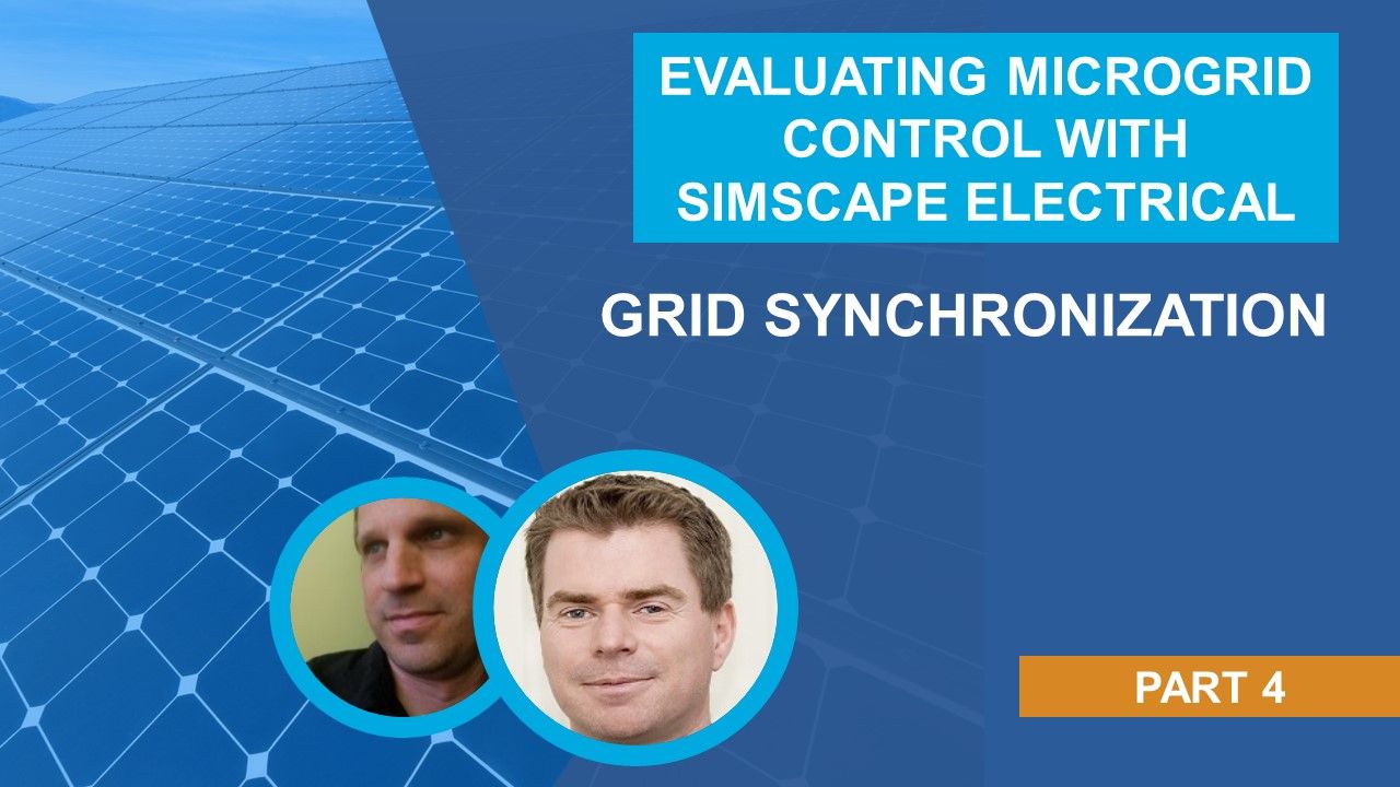 Learn how to match microgrid voltage magnitude, frequency and phase with utility grid voltage magnitude, frequency and phase, to minimize current inrush when connecting to the utility grid.